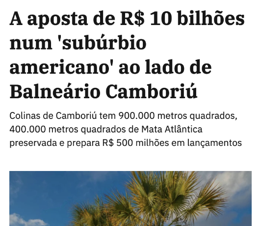 Aposta R$ 10 bi Camboriú — Exame